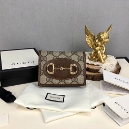 구찌 1955 홀스빗 카드케이스 지갑 621887 브라운