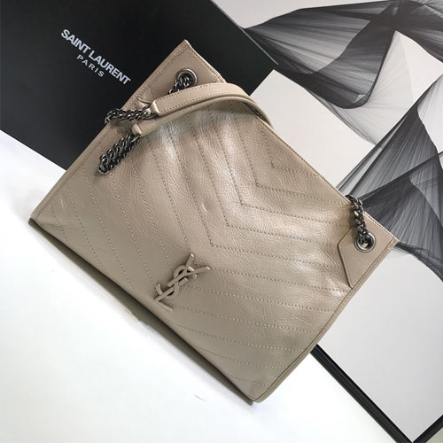 입생로랑 니키 빈티지 쇼핑백 577999 연베이지