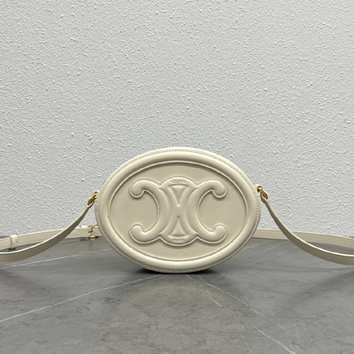 셀린느 트리오페 오벌백 198603 화이트