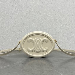 셀린느 트리오페 오벌백 198603 화이트