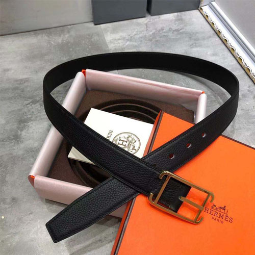에르메스 양면용  신상 벨트 XTY191-2 블랙 금장