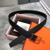 에르메스 양면용  신상 벨트 XTY191-2 블랙 금장