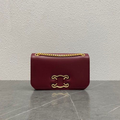 셀린느 트리오페 프레임 백 199813 버건디