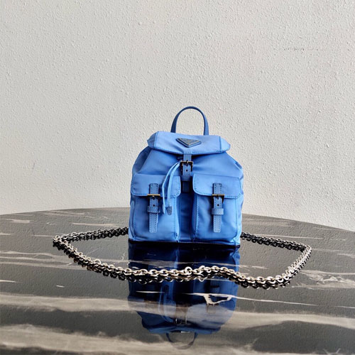 프라다 나일론 미니 백팩 1BH029 블루