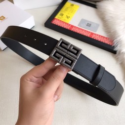 지방시 신상 벨트 GBS-8917  블랙 은장