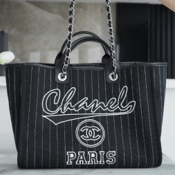  샤넬 라지 도빌백 AS2328 블랙