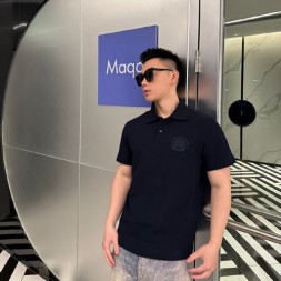 버버리 남여공용 반팔티  BR24045 네이비