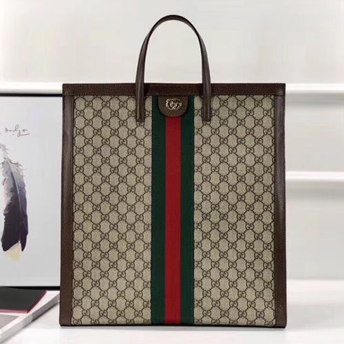 구찌 18FW 오피디아 토트백 524536 브라운