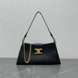 셀린느 트리오페 가죽 파우치 숄더백 113673