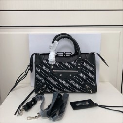 발렌시아가 클래식 스트라이프 미듐 시티백 300297 블랙