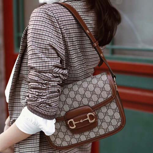 구찌 1955 홀스빗 핸드백 602204 브라운