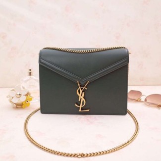 입생로랑 가죽 카산드라 숄더백 532750 그린