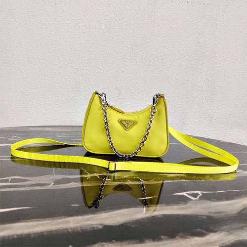 프라다 리에디션 나일론 미니 호보백 1TT122 옐로우