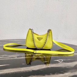 프라다 리에디션 나일론 미니 호보백 1TT122 옐로우