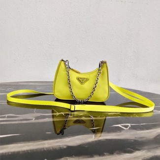 프라다 리에디션 나일론 미니 호보백 1TT122 옐로우
