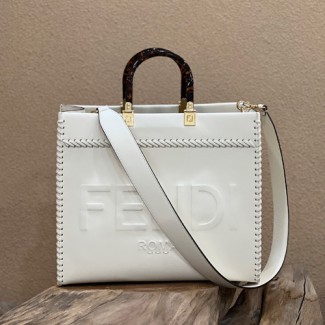 펜디 선샤인 미디엄 쇼퍼백 8BH386 화이트