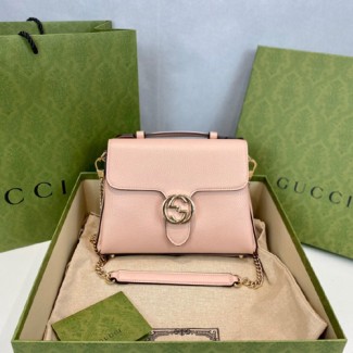 구찌 인터로킹 GG 숄더 체인백 510302 핑크