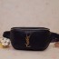 입생로랑 로고 벨트백  569737 블랙 금장