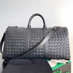 보테가  미디엄 인트레치아토 더플 백 650066 블랙