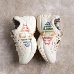 구찌 롸이톤 글리터 여성용 스니커즈 524990 화이트