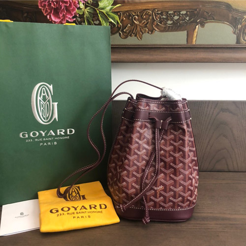 고야드 쁘띠플로 버킷백 172314 버건디