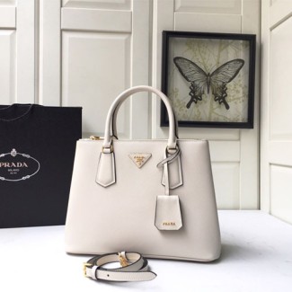 프라다 사피아노 갤러리아 토트백 1BA232 화이트