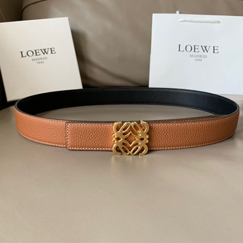 로에베 신상 양면용벨트  LW-6307  브라운 금장