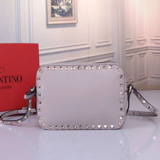 발렌티노 스몰 사이즈 락스터드 크로스 바디 백 RW2B0809 그레이 금장