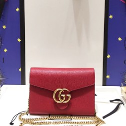 구찌 마몬트 체인 숄더백 401232 레드