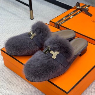 에르메스 신상 슬리퍼 H35112 그레이