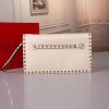 발렌티노 락스터드 미듐 클러치백 PW0B0399 화이트 금장