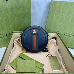 구찌 오피디아 미니 라운드 숄더백 550618 블랙