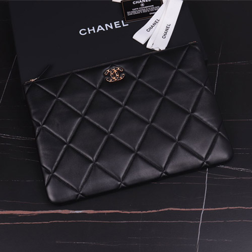 샤넬 19 클러치 라지 AP0925 블랙