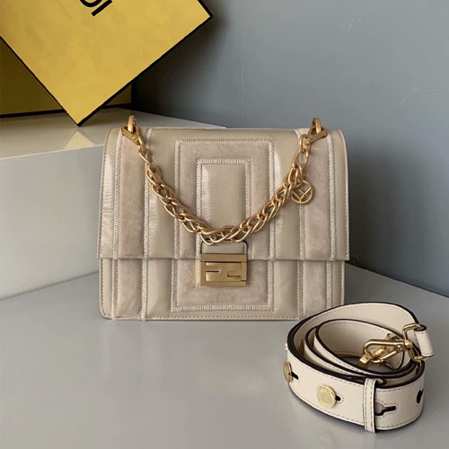 펜디 캔유 미듐 숄더백 8BT313 베이지