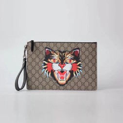 구찌 신상 수프림 클러치백 473904 캣 프린트