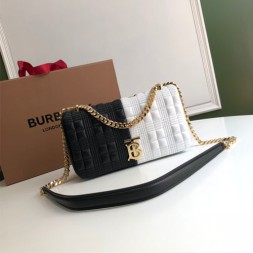 버버리 스몰 퀼트 블록 램스킨 롤라 백 80211551 멀티