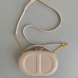 디올 CD Signature 오벌 카메라 백 S2201 베이지