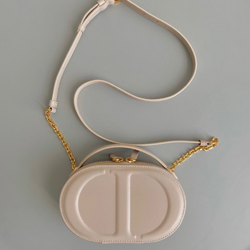 디올 CD Signature 오벌 카메라 백 S2201 베이지