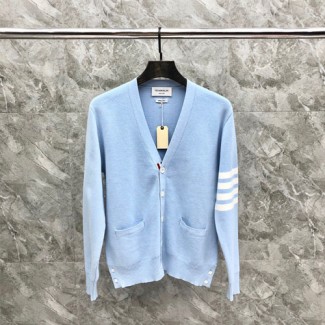 톰브라운 남여공용 가디건 TB8700 하늘색