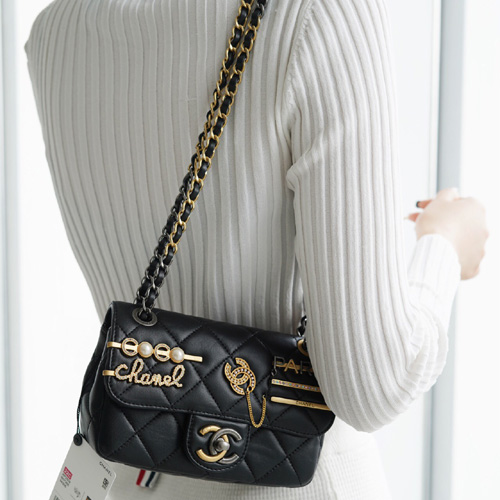  샤넬 미니 플랩 백 AS2978 블랙