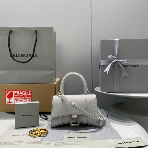 발렌시아가 아워글래스 탑 핸들 백 XS 592833