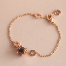 불가리 비제로원 팔찌 B706009 로즈골드 블랙