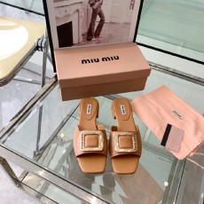 미우미우 신상 슬리퍼 57234-4