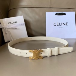 셀린느 신상 벨트 CE8002  화이트  금장