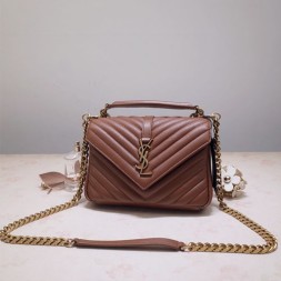 입생로랑 20S/S 모노그램 미디엄 사첼백 487213 브라운