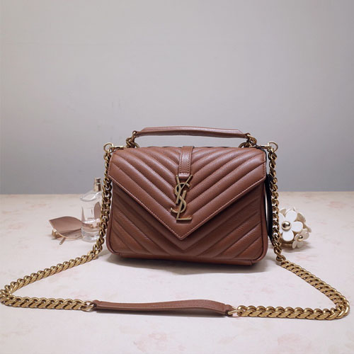 입생로랑 20S/S 모노그램 미디엄 사첼백 487213 브라운