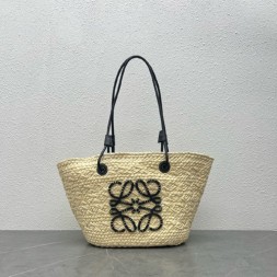 로에베 이라카 팜 스몰 아나그램 바스켓 백 11809 블랙