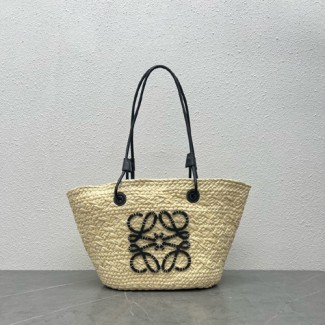 로에베 이라카 팜 스몰 아나그램 바스켓 백 11809 블랙