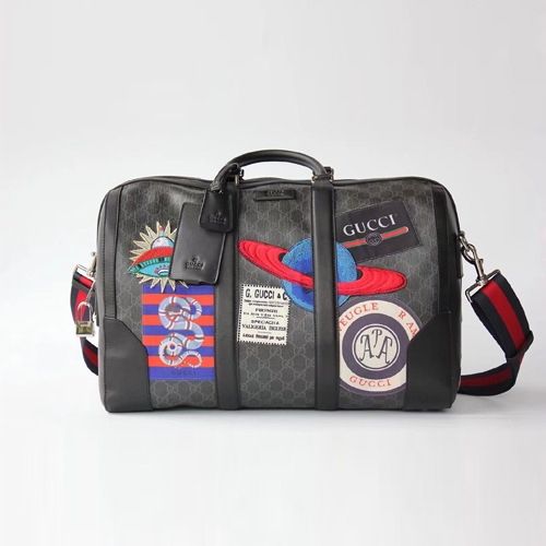 구찌 신상 슈프림 여행가방 474131 블랙