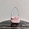 프라다 클레오 브러시드 레더 숄더백 1BD311 핑크
